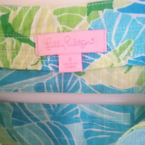 Lilly Pulitzer Alligator Alley Mini Length Tunic Dress Alligator Print Sz Small - Picture 7 of 7